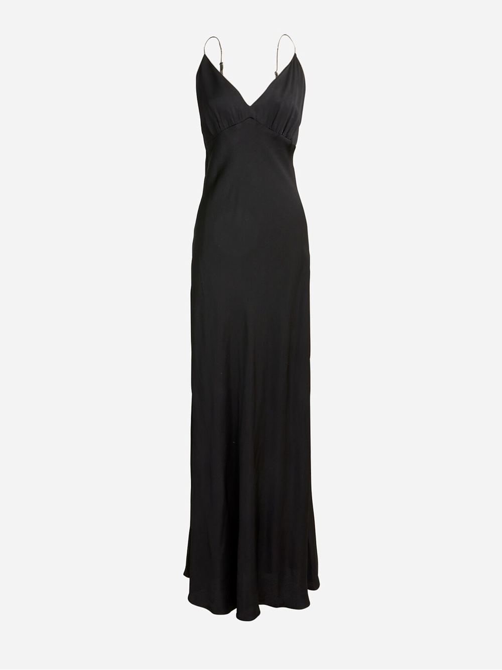 NWT J. Crew Collection full-length V-neck slip dress in luster crepe
